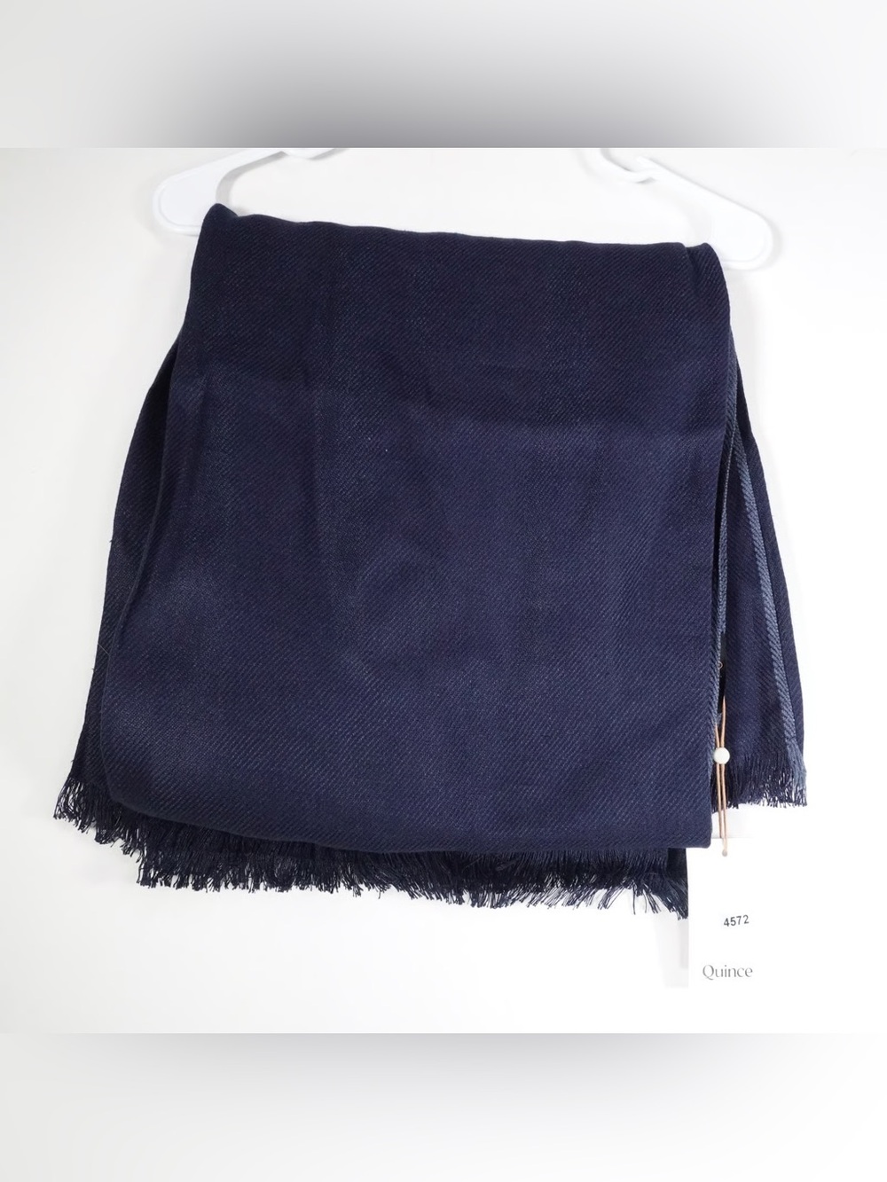New Quince 100% French Linen Throw 50”x60” Navy